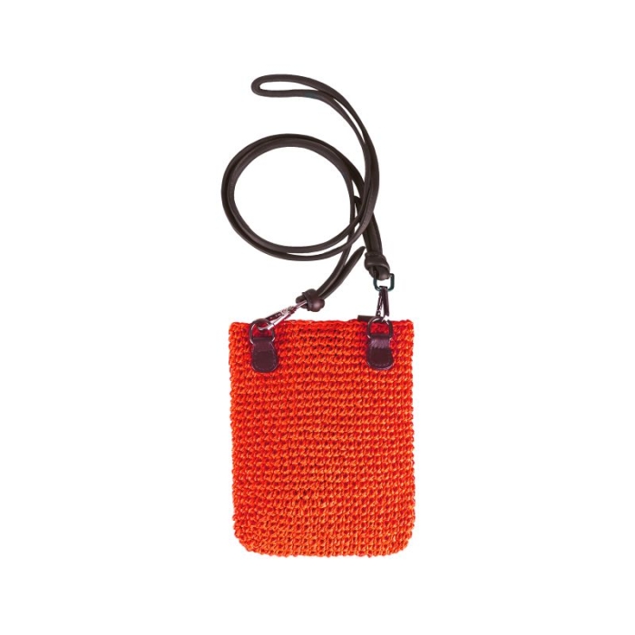 Preview: SEABREEZE MOBILE RAFFIA-CORAL Smartphone Tasche